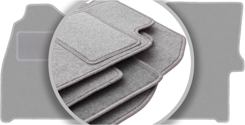 Graue Autofußmatten für: Mercedes Sprinter II Kastenwagen (2006-2019)