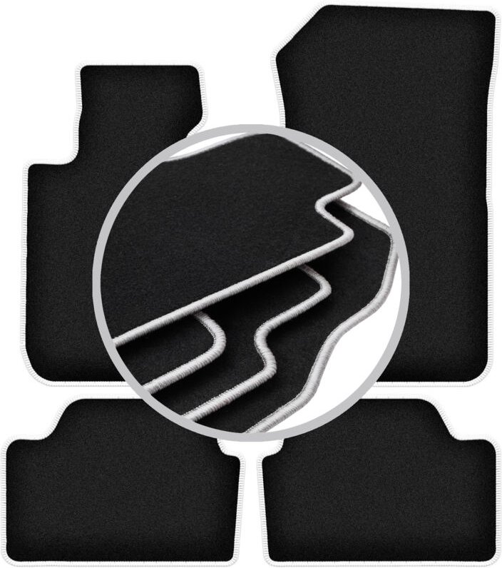 CARLUX-SILVER Autofußmatten für: BMW 1 F20 Fließheck (2011-2019)