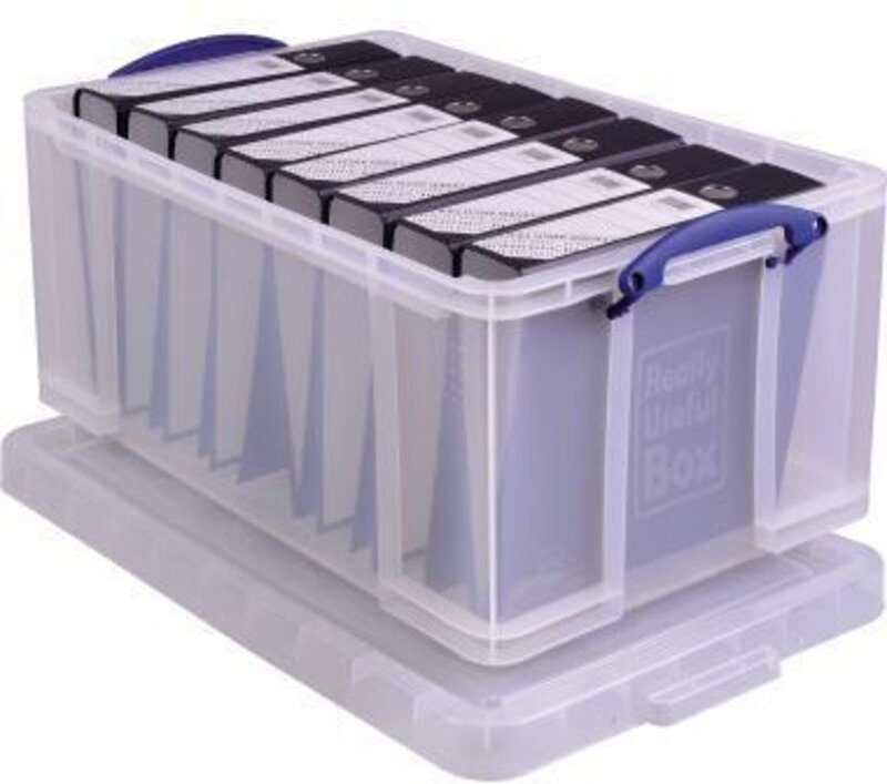 Aufbewahrungsbox 71 x 31 x 44 cm (b x h x t) din A4 64l Polypropylen transparent