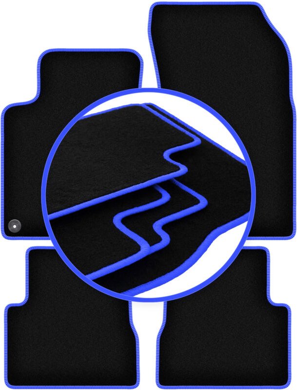 CARLUX-BLUE Autofußmatten für: Peugeot 2008 II Fließheck (2019-)