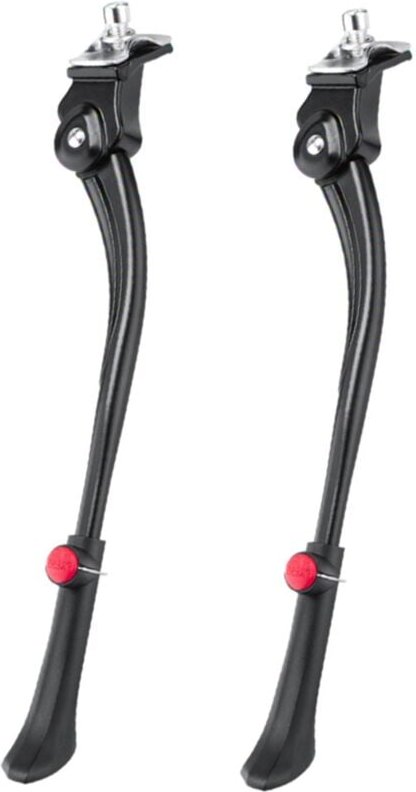 2X Fahrrad-Ständer Verstellbarer Aluminium-Fahrrad-Seitenklappbarer Fahrrad-Seitenständer Parkbein Rod Mountain Rennrad