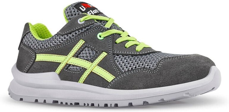 Sicherheitsschuhe niedrig NICO S1P SRC - Grau/Limette Grün 37