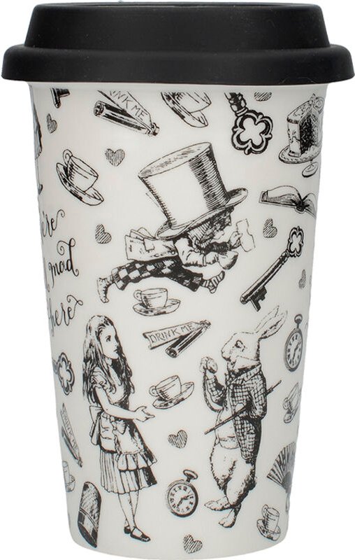 V AND A Victoria & Albert 5213454 - Reisebecher aus Keramik de, Design deAlice in Wonderland de, 19,5 x 19,5 x 15,5 cm, ...
