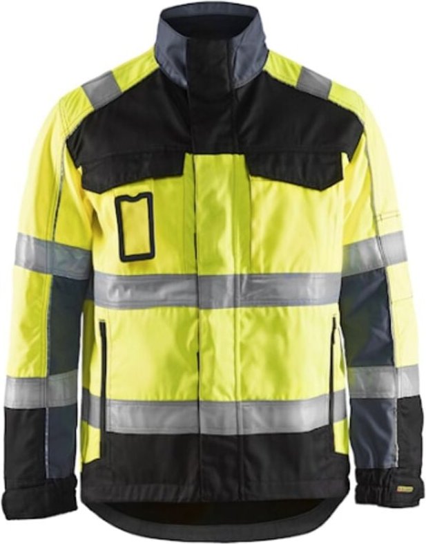 Arbeitsjacke Transport 4051 - Neon Gelb/Schwarz XXL
