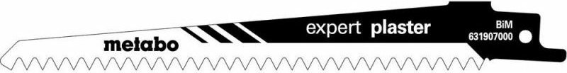 5 Säbelsägeblätter expert plaster 150 x 1,25 mm, BiM, 4,3 mm/ 6 tpi (631907000) - Metabo