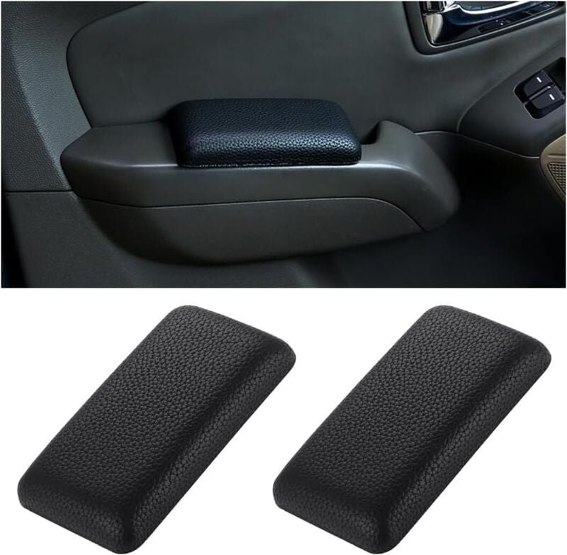 Lntyq - 2-teiliges Autotür-Armlehnen-Stützkissen, weiches Leder-Türarmlehnen-Schutzkissen, universelles Kniekissen für d...