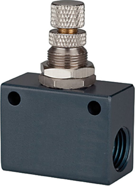 Drosselrückschlagventil »asc«, in Blockform, Aluminium, g 3/8 - Riegler