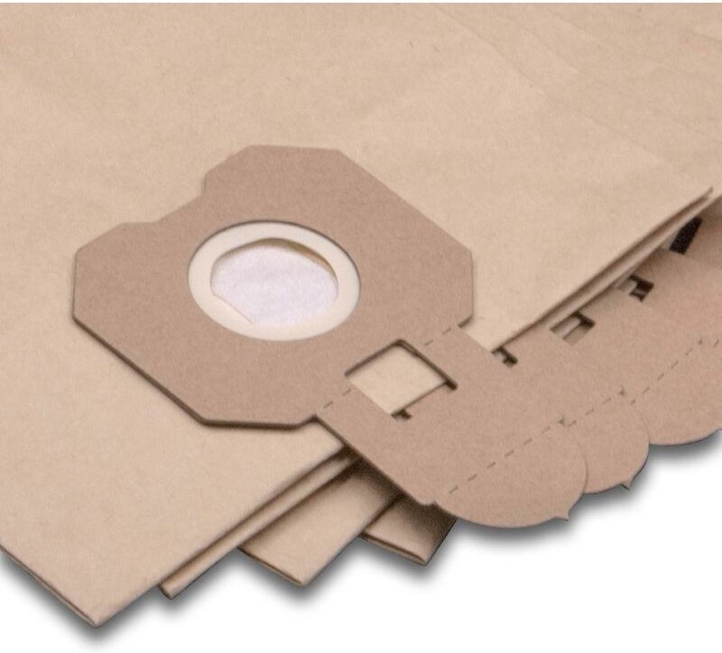 10x Staubsaugerbeutel kompatibel mit Hitachi CV-250PI Staubsauger - Papier, 32cm x 20cm Braun - Vhbw