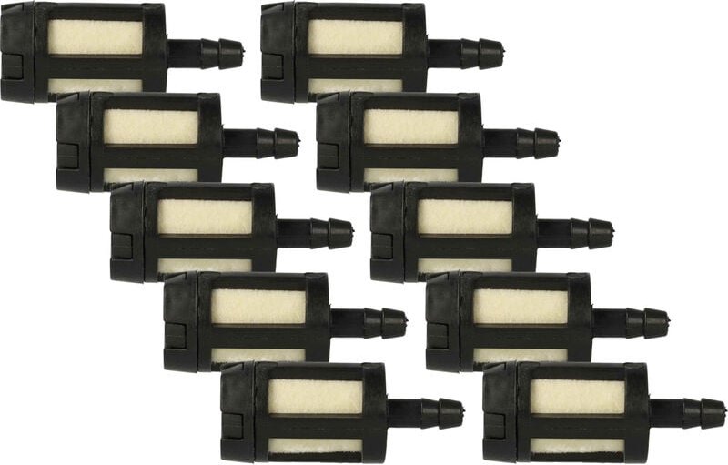 Vhbw - 10x Kraftstofffilter kompatibel mit Homelite 49422, 300759003, 96639, PS00380 Gartengeräte z.B. Motorsäge Motorse...