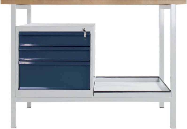 Thumbnail - Werkbank Werktisch Eko 3 sl L1200xB600xH825mm RAL7035/7016 Arbeitstisch - ADB