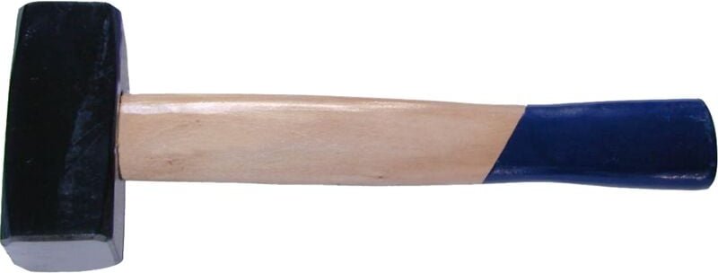 SW-Stahl 50203L Fäustel 1500g i geschmiedeter Fäustel mit Holzstiel i Fäustel Hammer 1,5kg Kopfgewicht i Steinmetz Hamme...