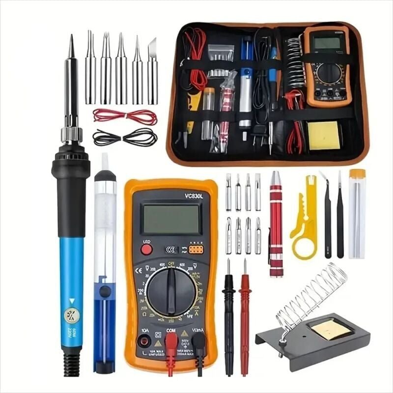 Thumbnail - SNQ - Digitalmultimeter Multimeter 18-teiliges Set Auto Range Digitalmultimeter Professioneller Elektrotester