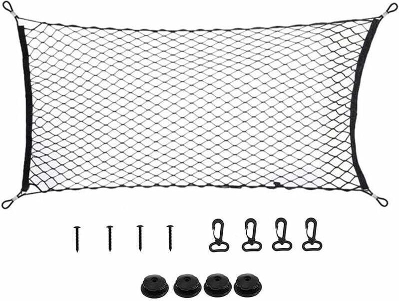 CHOYCLIT Planen- und Anhängernetze, universelles Auto-Aufbewahrungsnetz, Kofferraum-Ladungsnetz, Autozubehörnetz, Kinder...