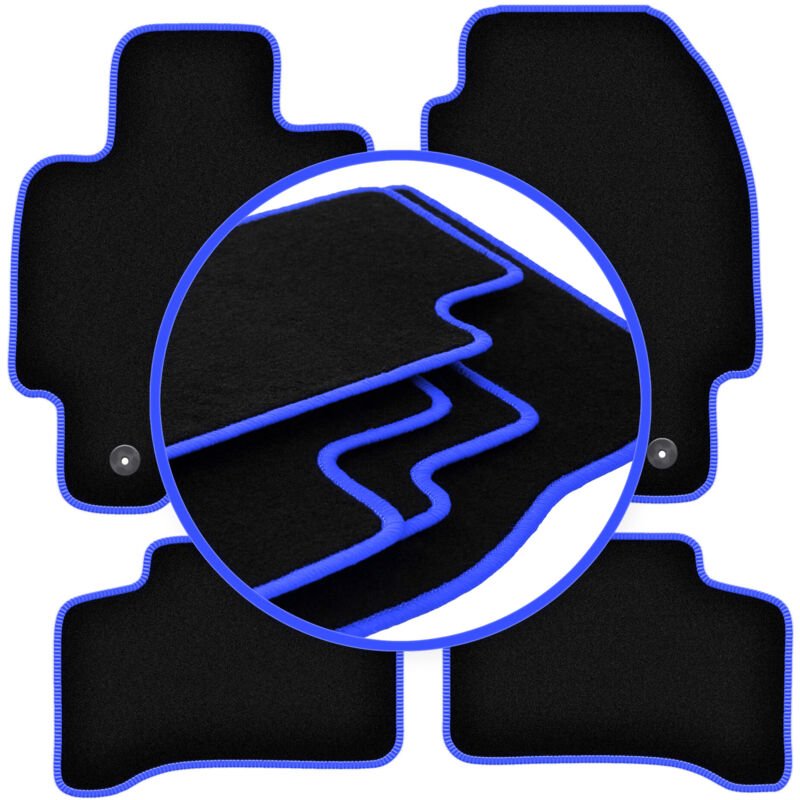 CARLUX-BLUE Autofußmatten für: Jaguar X-Type Kombi, Limousine (2001-2009)