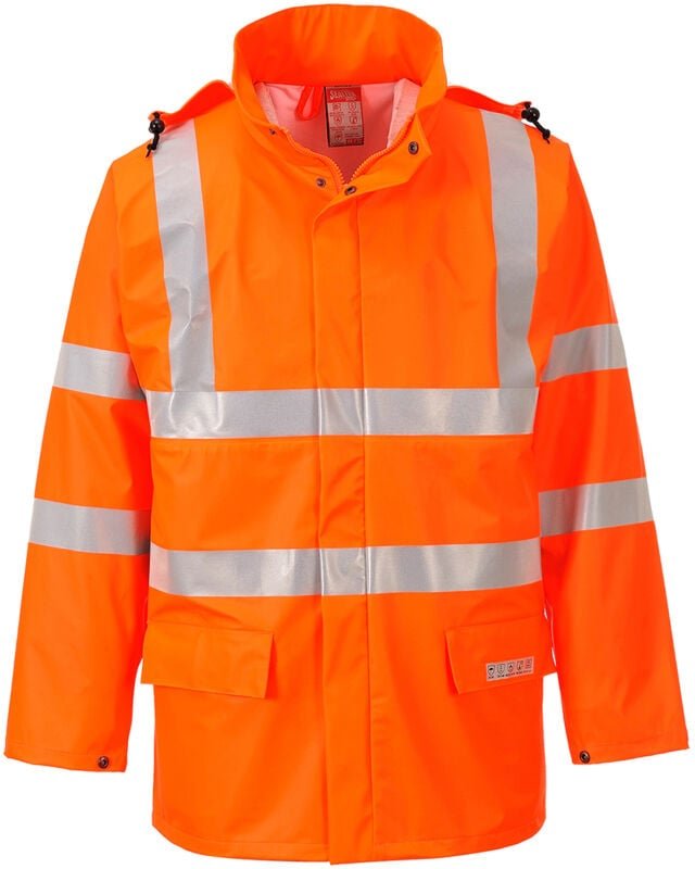 Regenjacke HiVis FR Sealtex Orange S