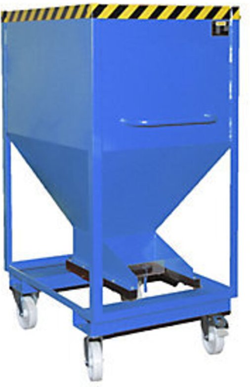 Bauer Silobehälter SRE-D 600, lackiert, Lichtblau