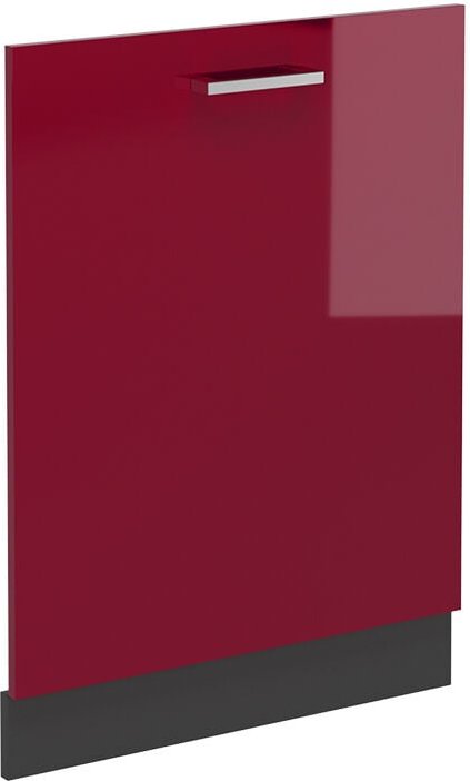 Thumbnail - Vicco - Geschirrspülblende R-Line, Bordeaux Hochglanz, 60 cm ohne Arbeitsplatte