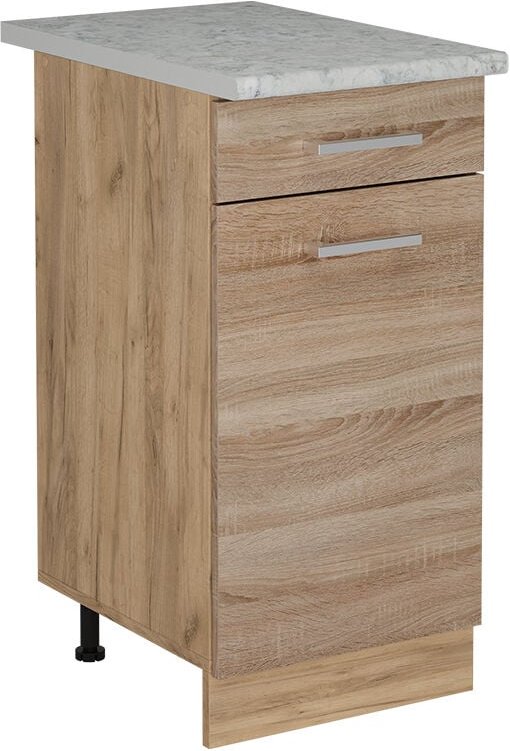 Küchenunterschrank R-Line, Sonoma, 40 cm ap Marmor Vicco