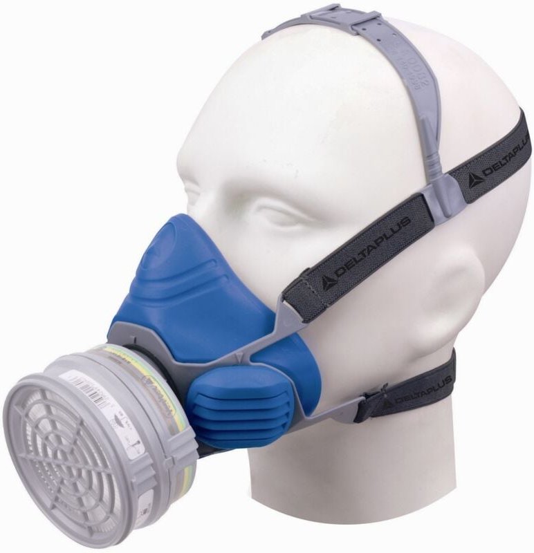 Thumbnail - Komfort-Halbmaske aus dreifachem DELTA PLUS-Material (für eine separat verkaufte M6000-Kassette)-M6100BL