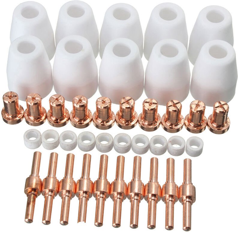 40 stücke Air Plasma Cutter Verbrauchs Erweitern für PT-31 LG-40 Taschenlampe CUT-40 50