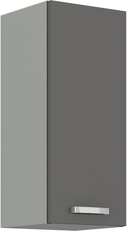 Küchen Preisbombe - Küchen Hängeschrank 30 Hochglanz Grau Küchenzeile Küchenblock Küche Grey Bianca