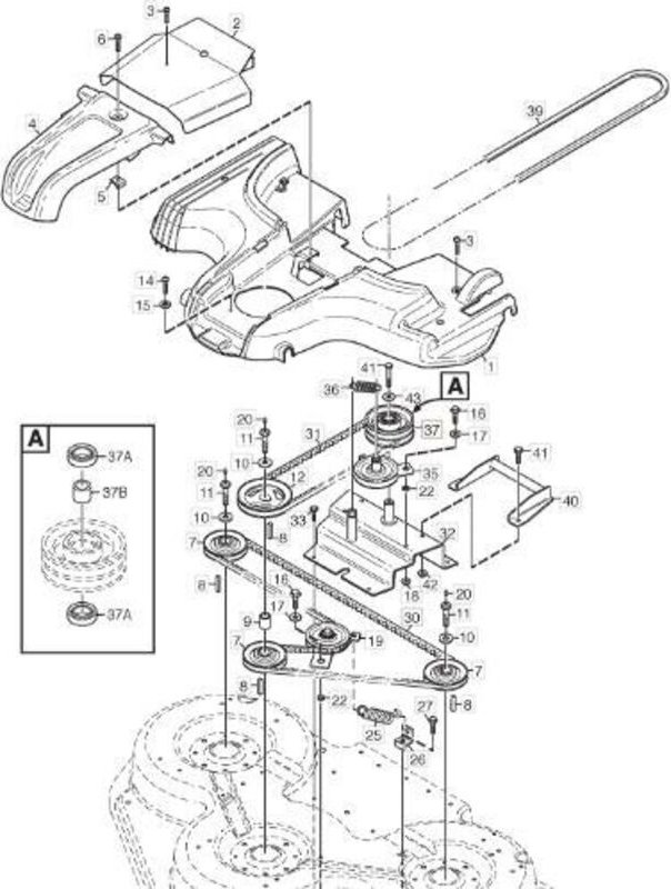 Original Stiga Titan Riemenscheibenbaugruppe – 1134-6911-01