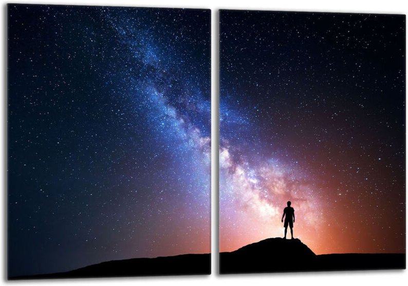 Glasschutzplatte für den Herd 2x40x52 Sterne