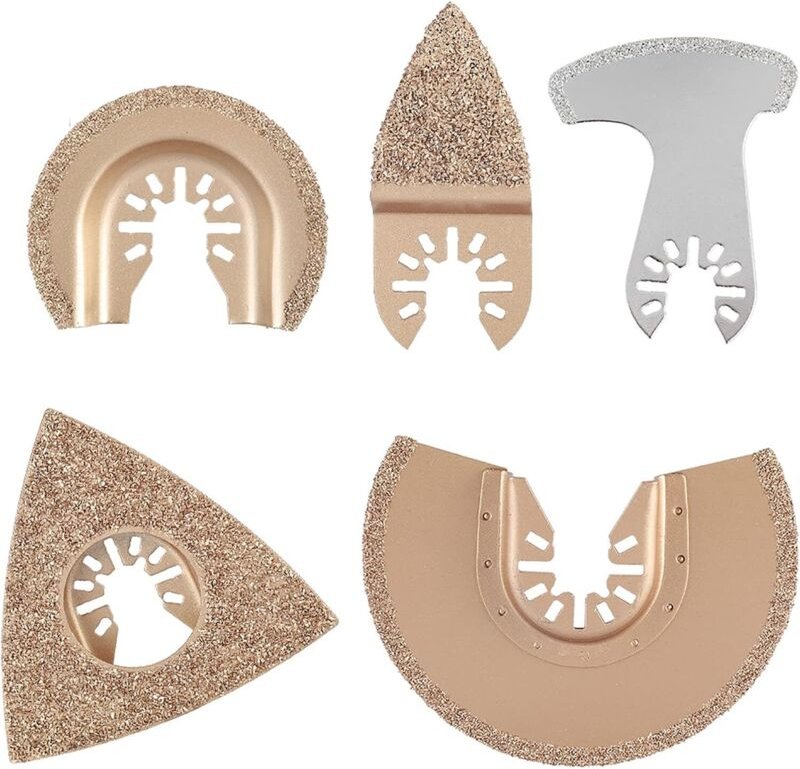 Oszillierende Sägeblätter, 5-teiliges Multifunktionswerkzeug-Sägeblattset, oszillierendes Multifunktionswerkzeug-Zubehör...