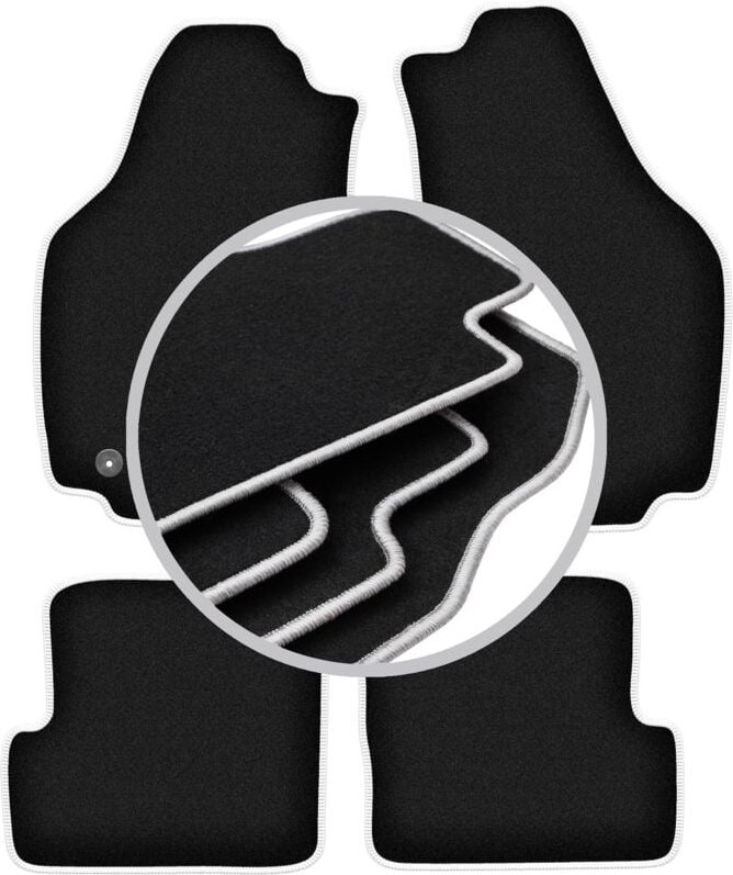 CARLUX-SILVER Autofußmatten für: Lancia Ypsilon II Fließheck (2003-2011)