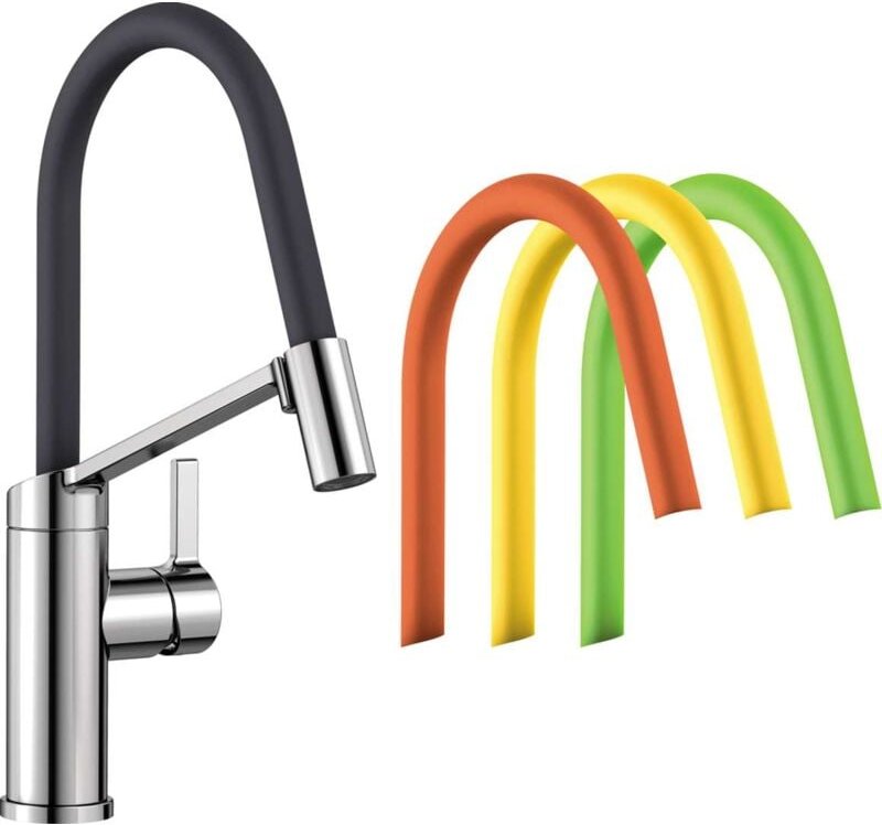 Viu s - Küchenarmatur mit flexiblem Arm, Chrom 524813 - Blanco