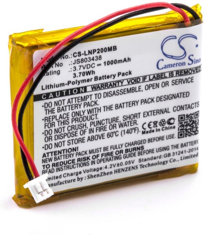 Vhbw - Akku Ersatz für Luvion JS803438 für Babyphone Babytalker (1000mAh, 3,7V, Li-Polymer)