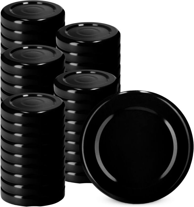 Deckel fi48 Packung 50 Stück schwarz - Kadax