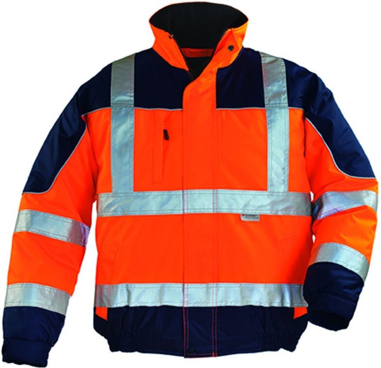 Beruflicher Hochsichtbarkeits-Arbeitsjacke AIRPORT - Neonorange L - 46/48