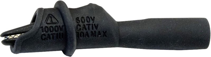 Mueller Electric - BU-126-0 Krokodilklemme Schwarz Klemmbereich max.: 8.9 mm Länge: 74 mm 1 St.