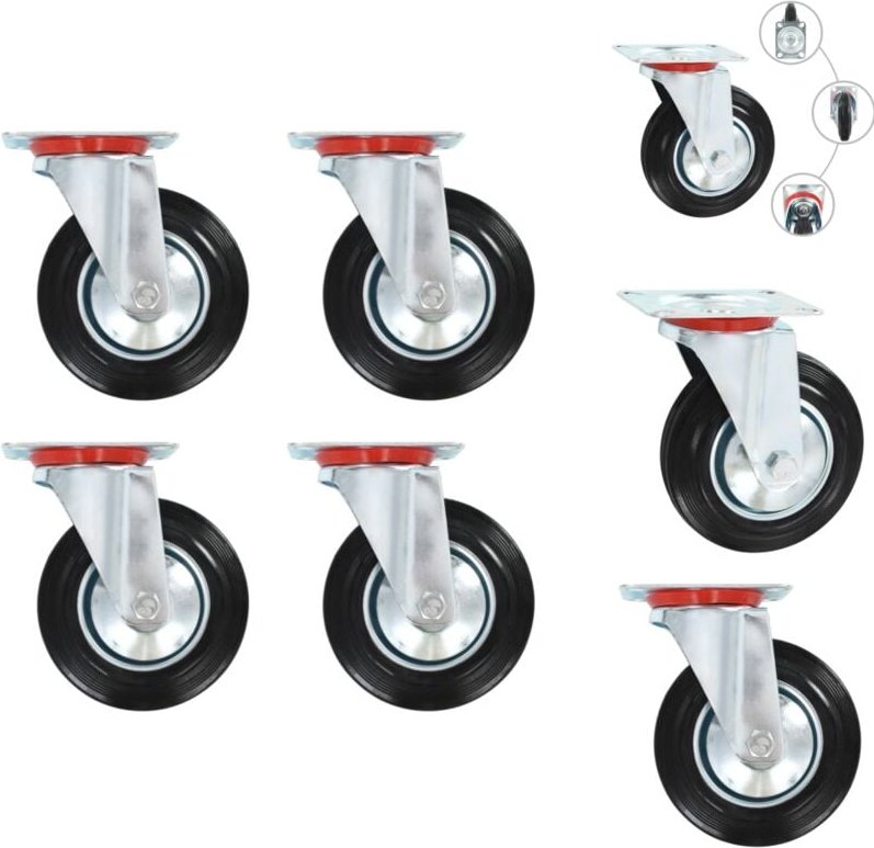 Materialbeförderung - Living 8 Stk. Lenkrollen 160 mm