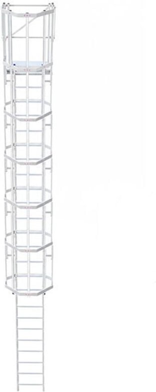 Ortsfeste Steigleitern mit Sperrklappe - Steighöhe 7.40m bis 7.70m - CS77-CVAP