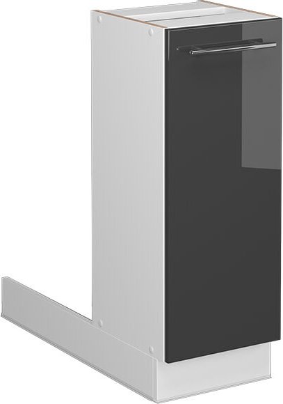 Vicco - Kücheninsel Fame-Line, Anthrazit Hochglanz, 30 cm ohne Arbeitsplatte