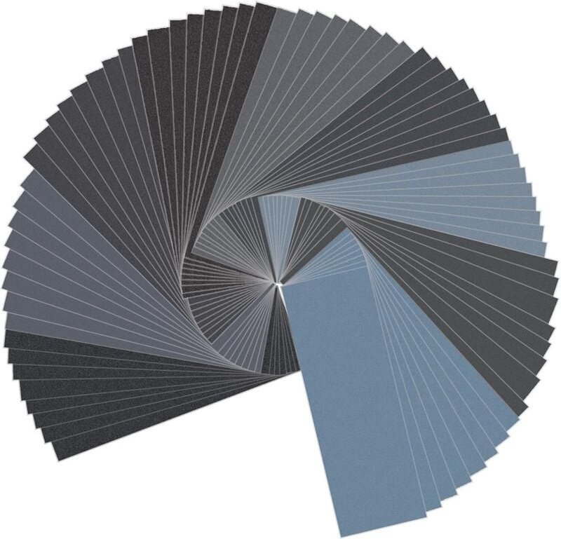 Nass-Trocken-Schleifpapier, Körnung 400, 600, 800, 1000, 1200, 1500, 2000, 2500, 3000, Schleifmittel-Sortiment, 23 x 9 c...