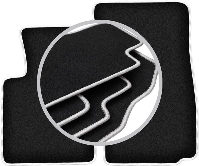 CARLUX-SILVER Autofußmatten für: BMW Z4 E86 Coupé (2002-2008)