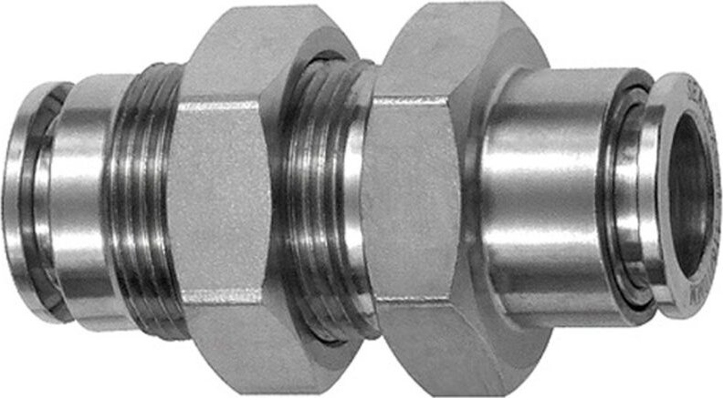 Gerade Schott-Steckverbindung, M16x1,0, es 1.4404 - Riegler