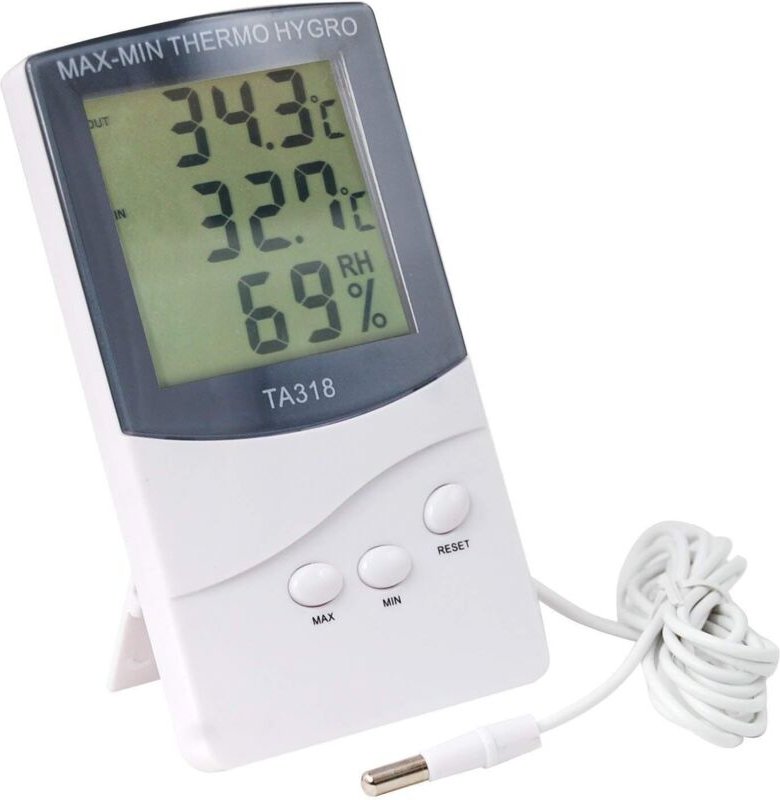 Shining House - Digitales Thermometer für den Innen- und Außenbereich, perfekt für den Winter. Anzeigen – Temperatur, We...