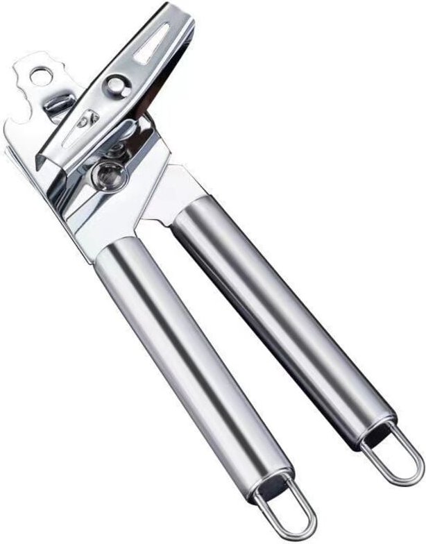 Manueller 3-in-1-Dosenöffner aus Edelstahl, langlebig und mit Haken zum einfachen Trocknen, 20,5 x 5 x 4,5 cm - Ahlsen