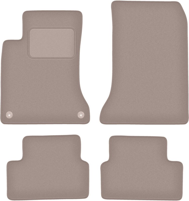 Beige Veloursmatten für: Mercedes W176 A-Klasse (2012-2018)