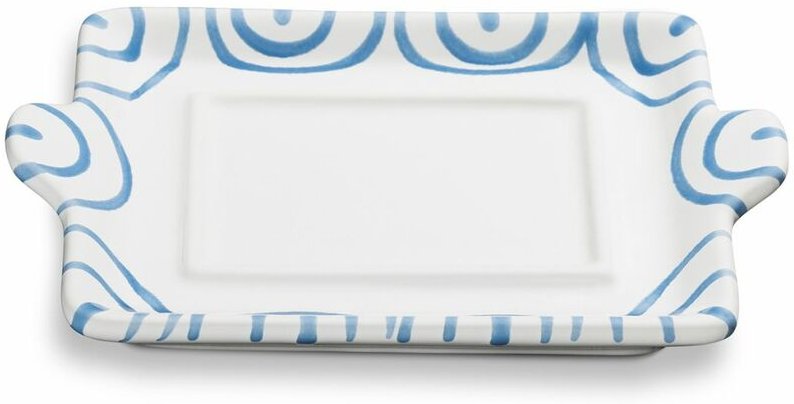 Gmundner Keramik - Blaugeflammt, Unterteil Butterdose