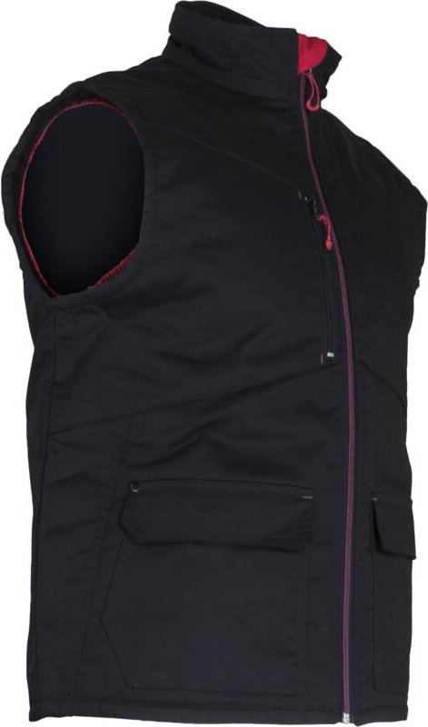 Arbeitsschutzweste ohne Ärmel, wattiert FUSION - SCHWARZ 2XL - 6