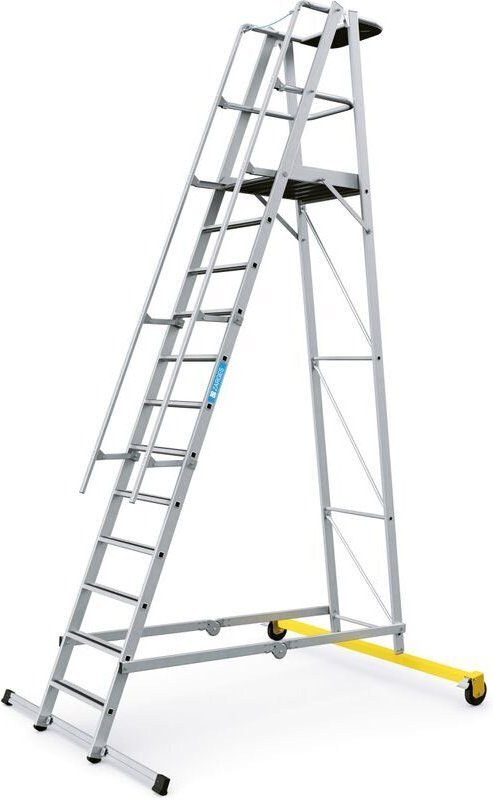 Thumbnail - Zarges fahrbare Podestleiter ZAP Safemaster Plus S klappbar 12 Stufen