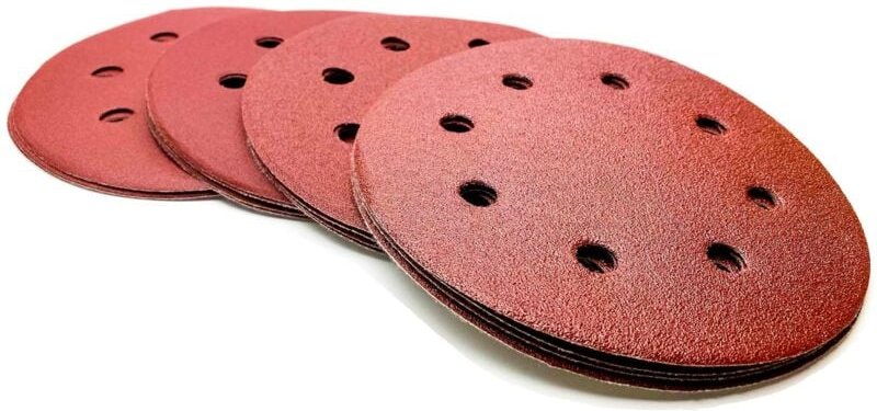 Packung mit 20 Schleifscheiben mit 8 Löchern, 125 mm, StarkeAGB-Schleifpapier für Exzenterschleifer mit 5 Blatt: 80/120/...