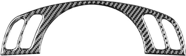 Thumbnail - Tlily - Kohlefaser für X5 E53 2000-2006 Auto-Lenkradtasten-Abdeckung, Innenausstattung