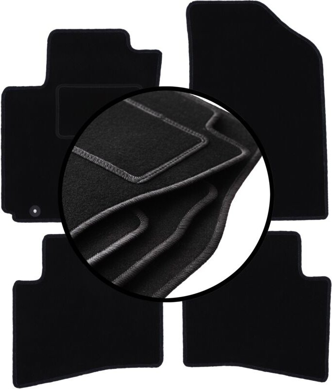 Komplettset Veloursmatten für: Hyundai i20 II Coupé, Schrägheck (2014-)