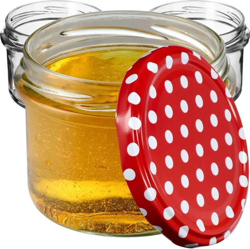 Kadax - kleine Einmachgläser 235 ml, Gläser fi82, Minigläser für Honig und Ge-würze, Marmeladengläser